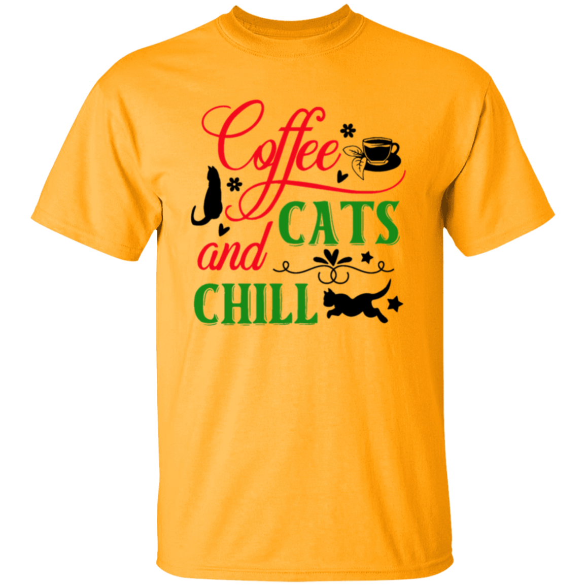 Coffee Cats & |5.3 oz. T-Shirt