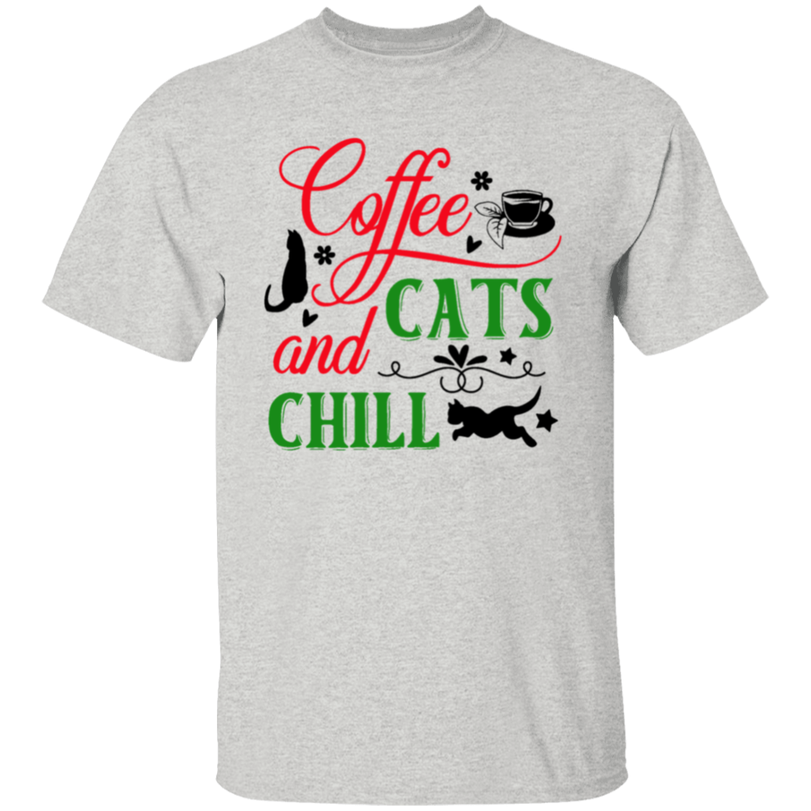 Coffee Cats & |5.3 oz. T-Shirt