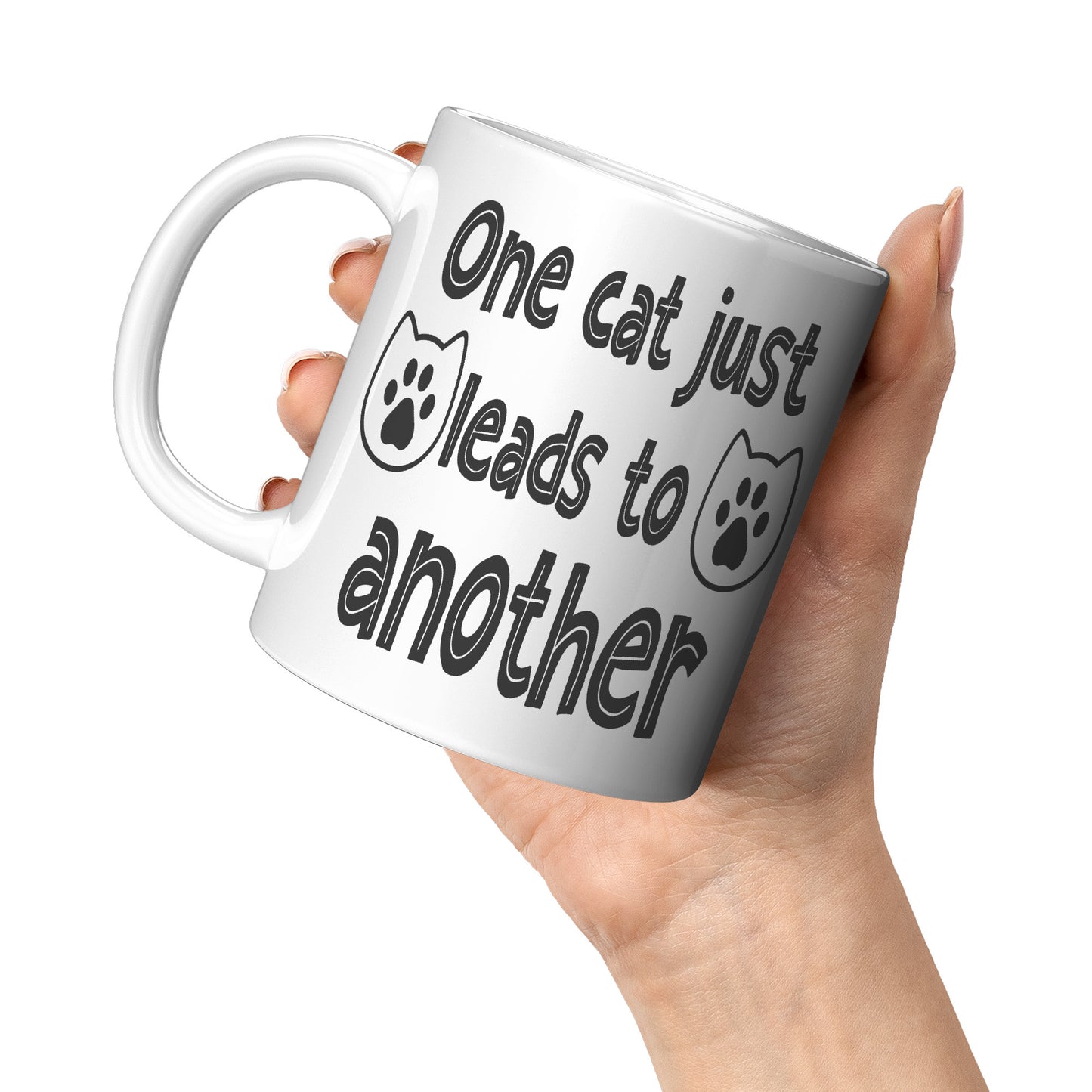 One cat leads