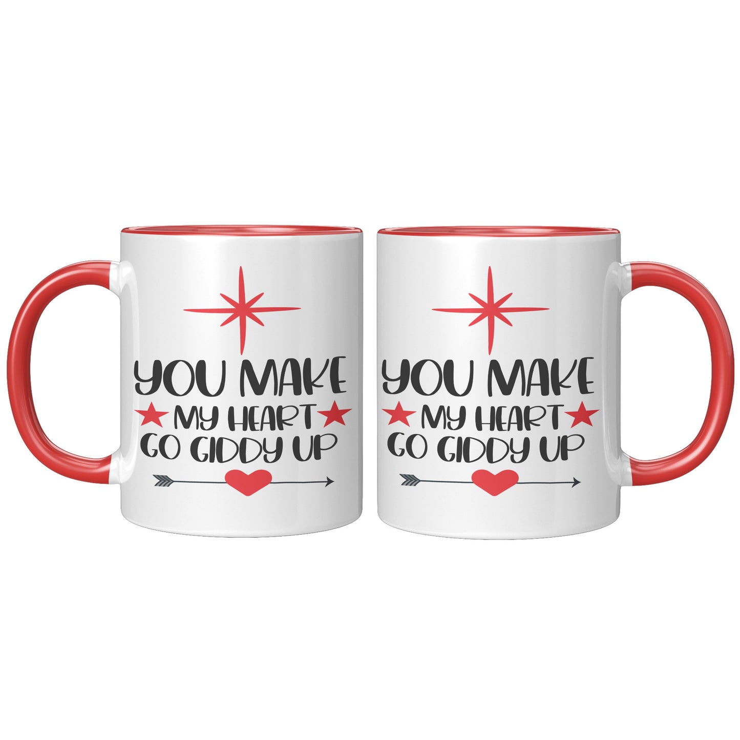 You make my heart go giddy up