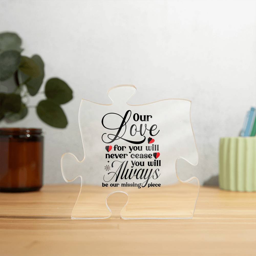 Our Love | Puzzle Acrylic -Black