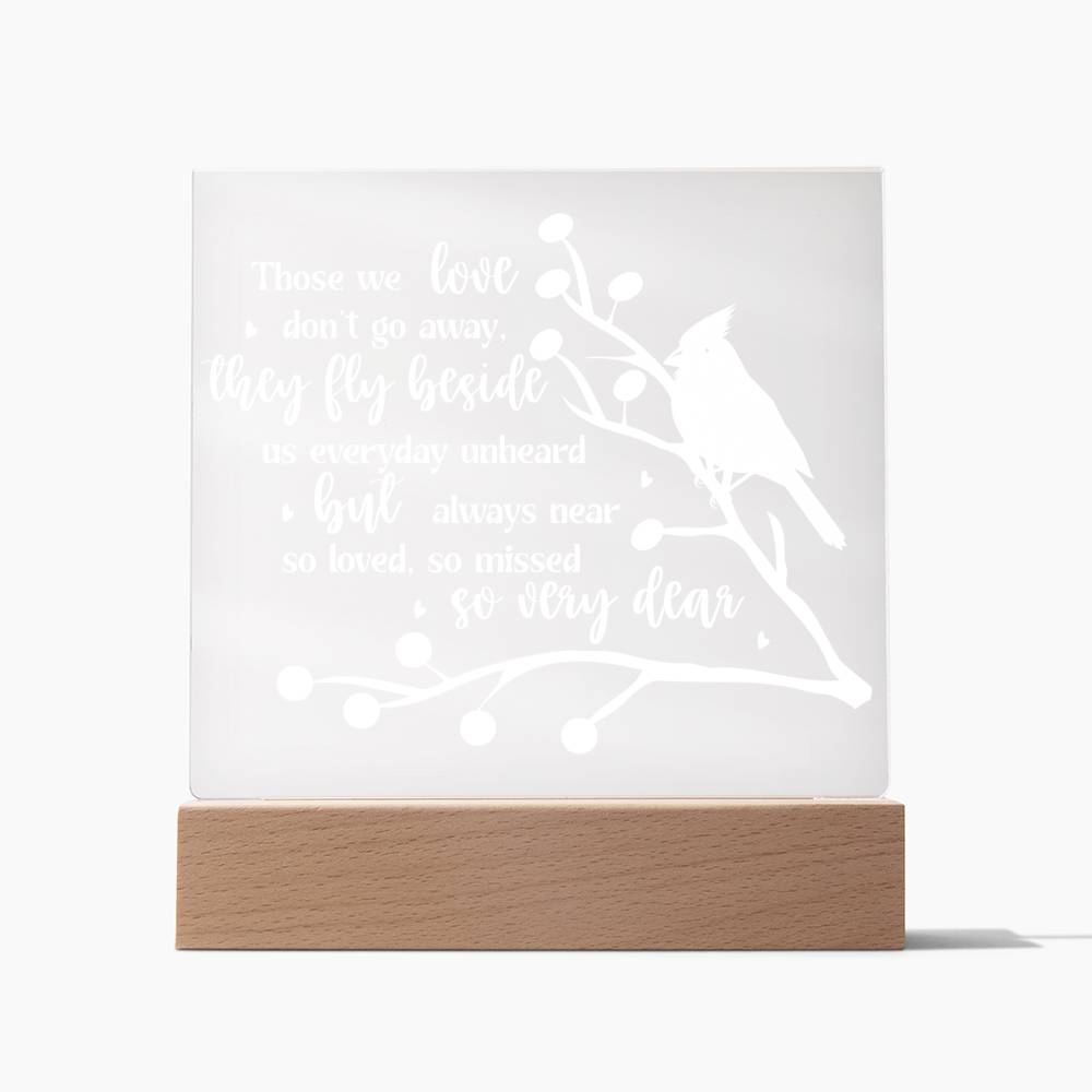 Those We Love | Square Acrylic -White