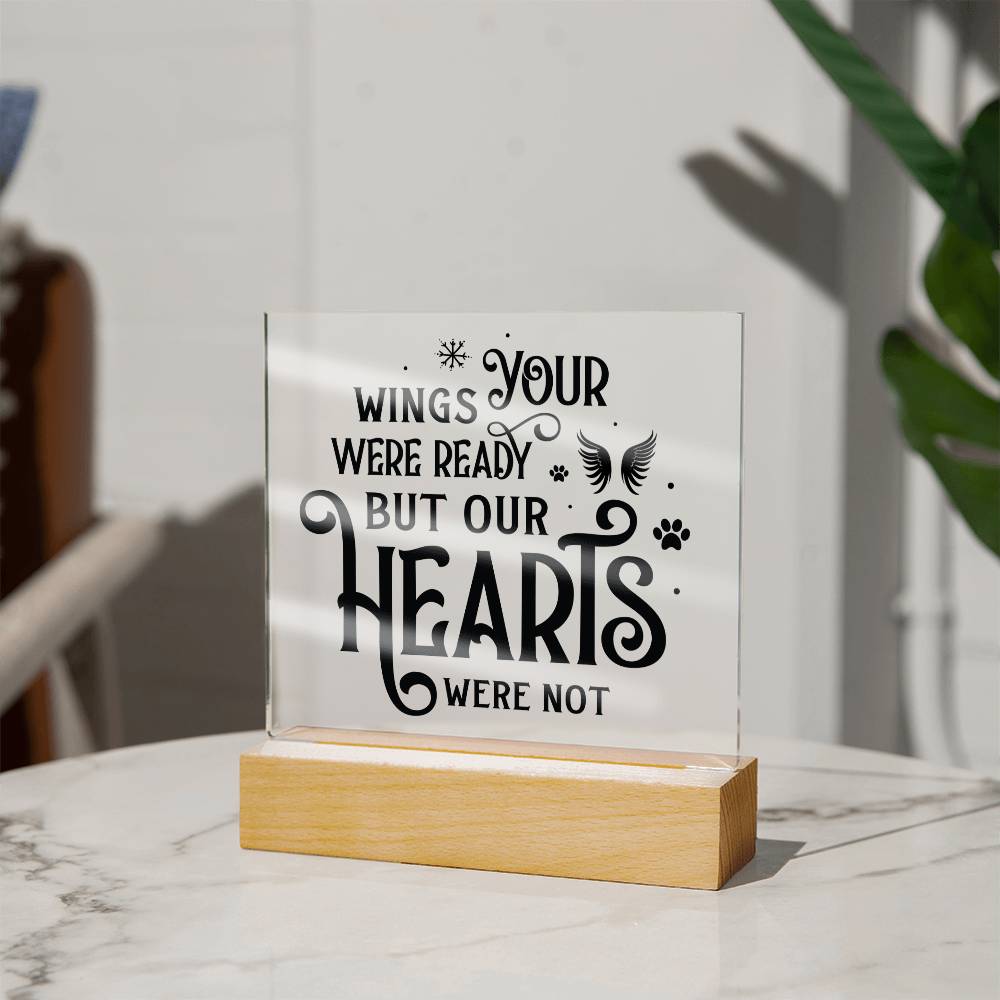 Your Wings Were Ready | Square Acrylic -Black