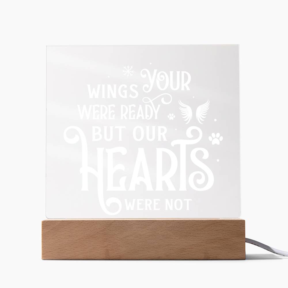 Your Wings Were Ready | Square Acrylic -White