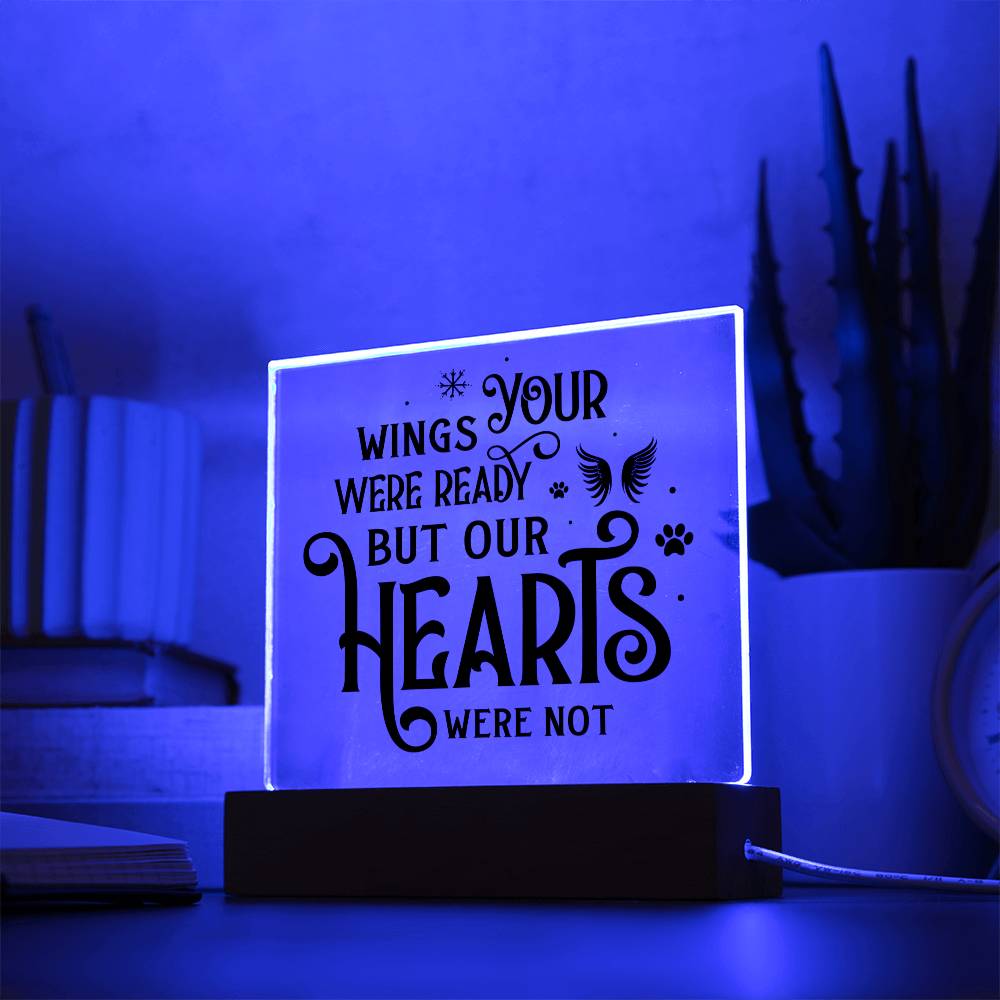Your Wings Were Ready | Square Acrylic -Black