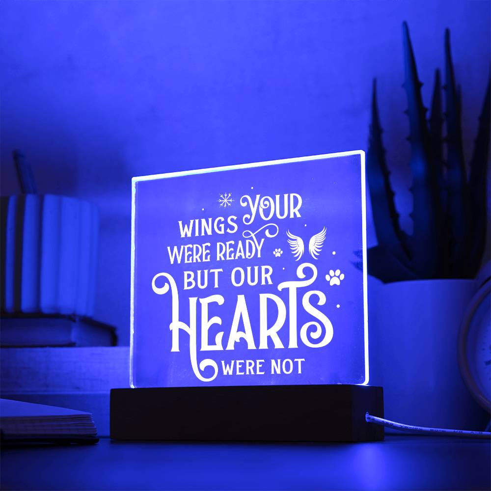 Your Wings Were Ready | Square Acrylic -White