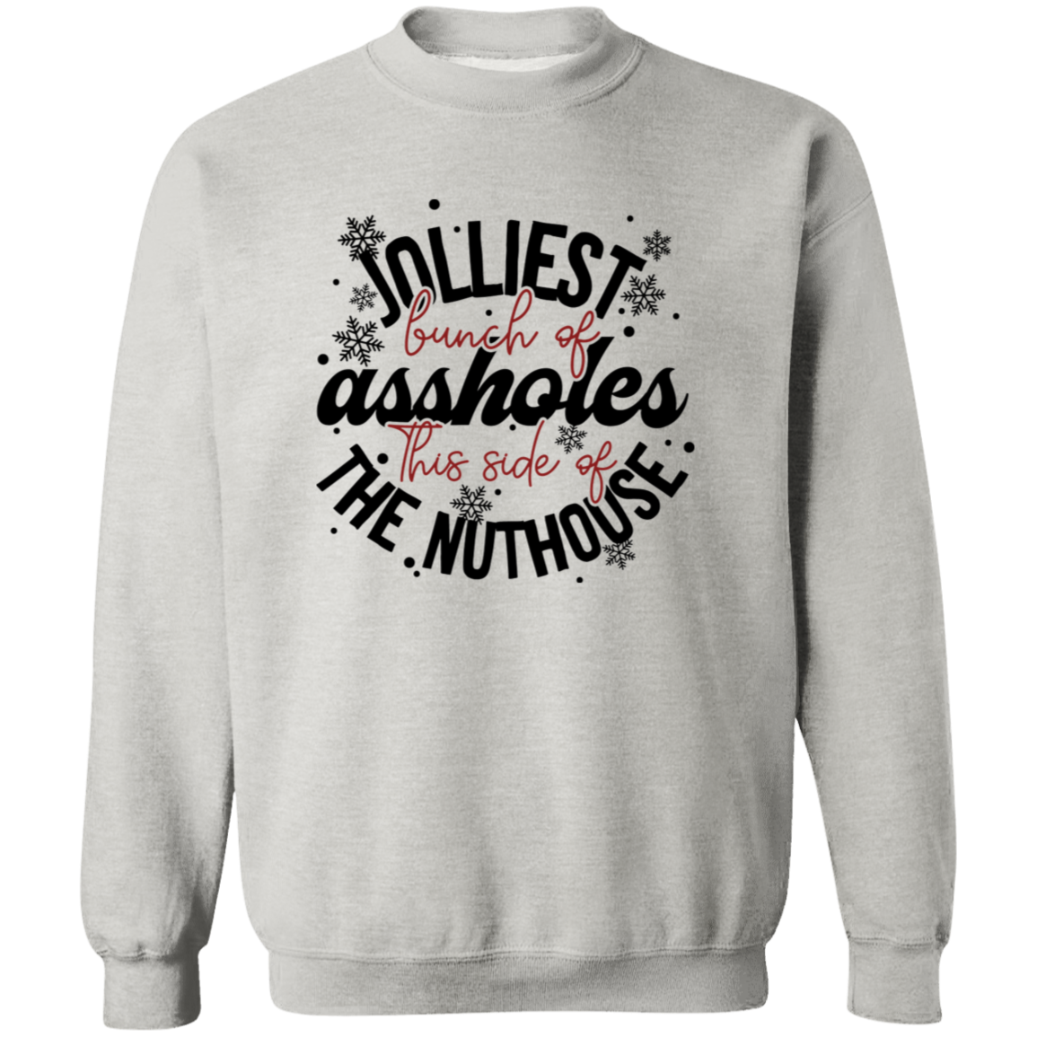 Jolliest |Crewneck Pullover Sweatshirt