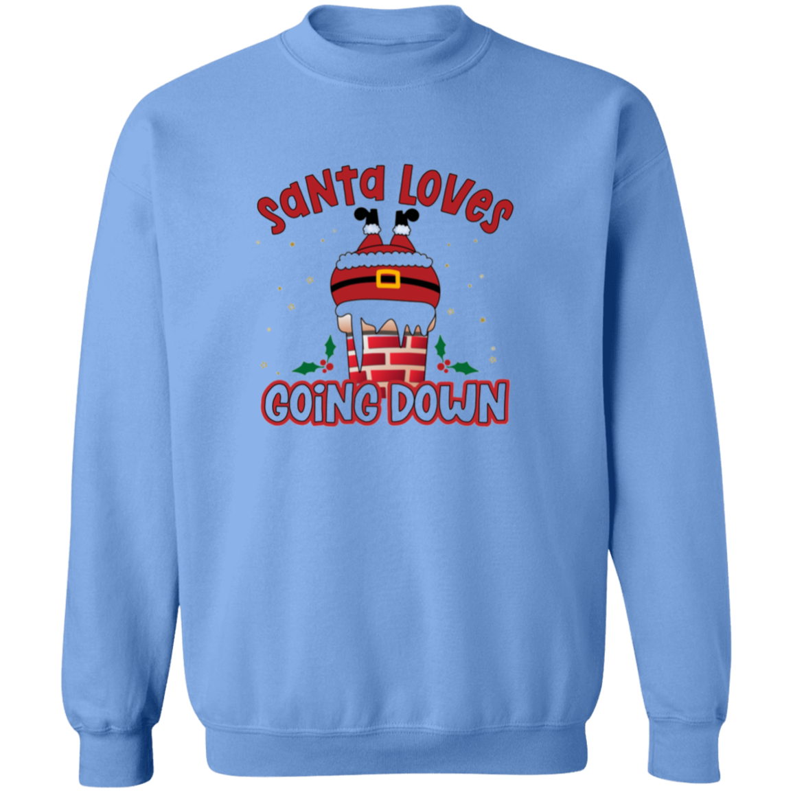 Santa Loves | Crewneck Pullover Sweatshirt