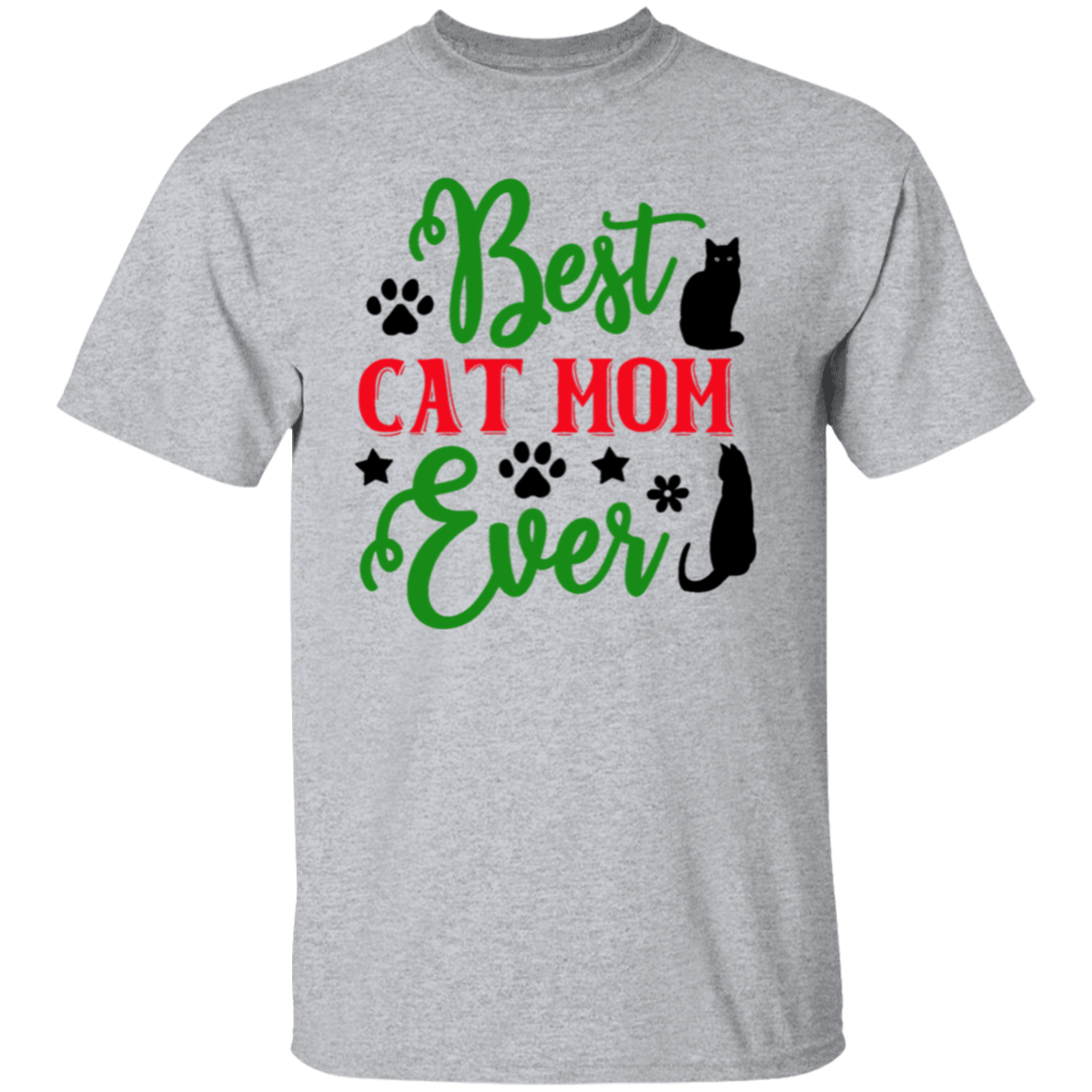 Best cat mom ever |5.3 oz. T-Shirt