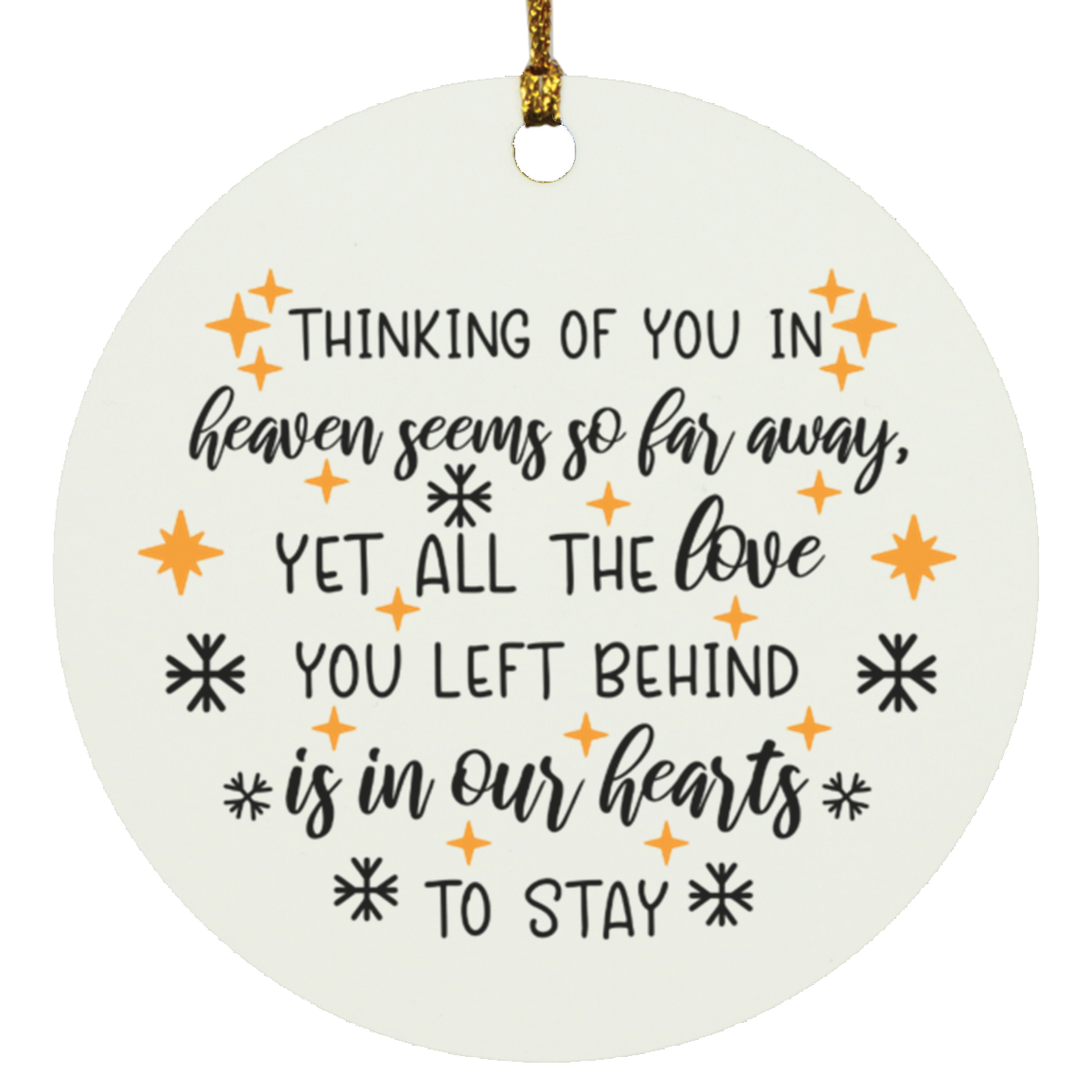 Thinking of You | Circle Ornament