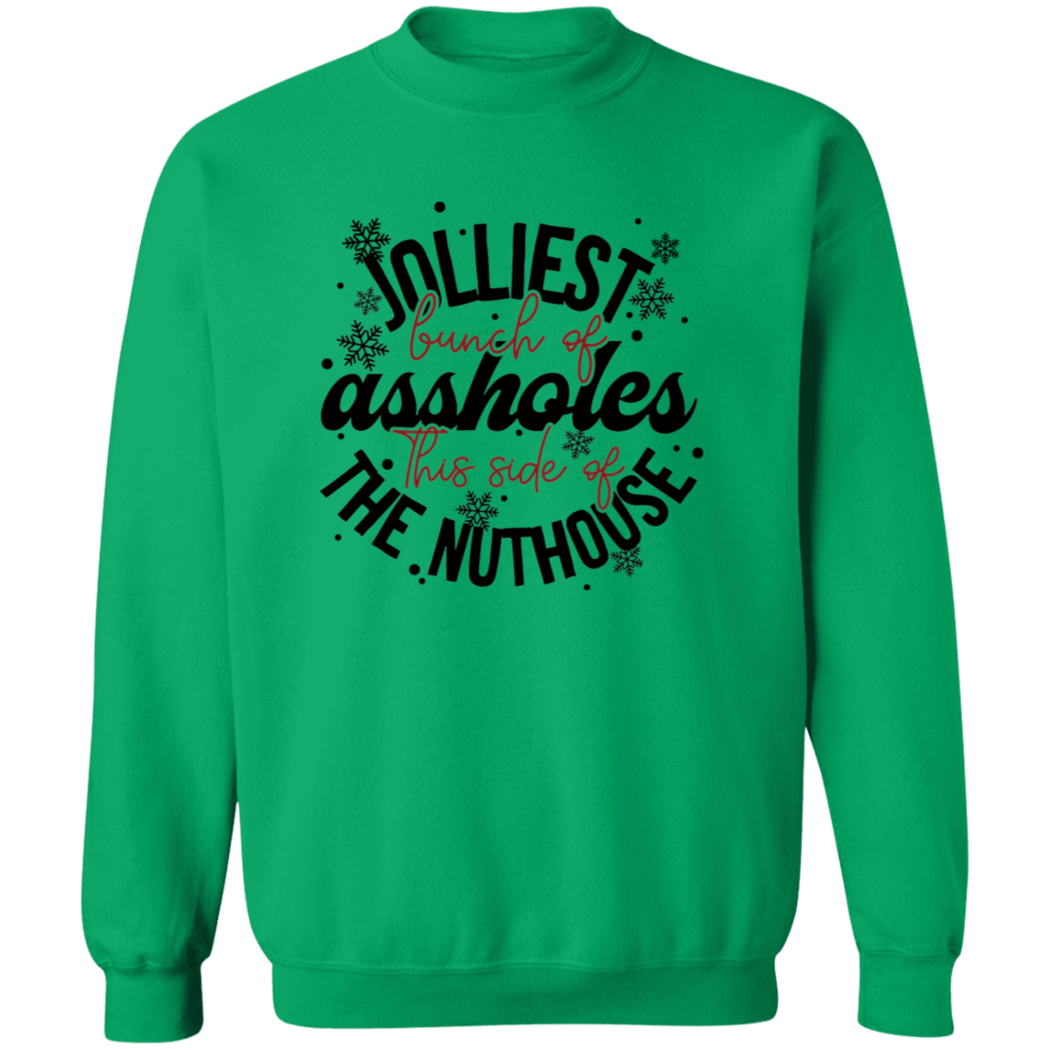 Jolliest |Crewneck Pullover Sweatshirt