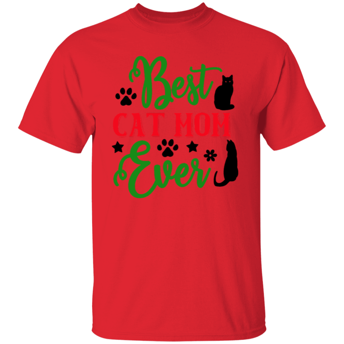 Best cat mom ever |5.3 oz. T-Shirt