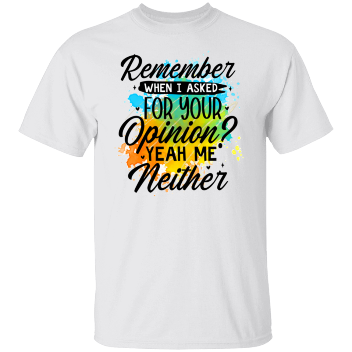 Remember when I asked | 5.3 oz. T-Shirt