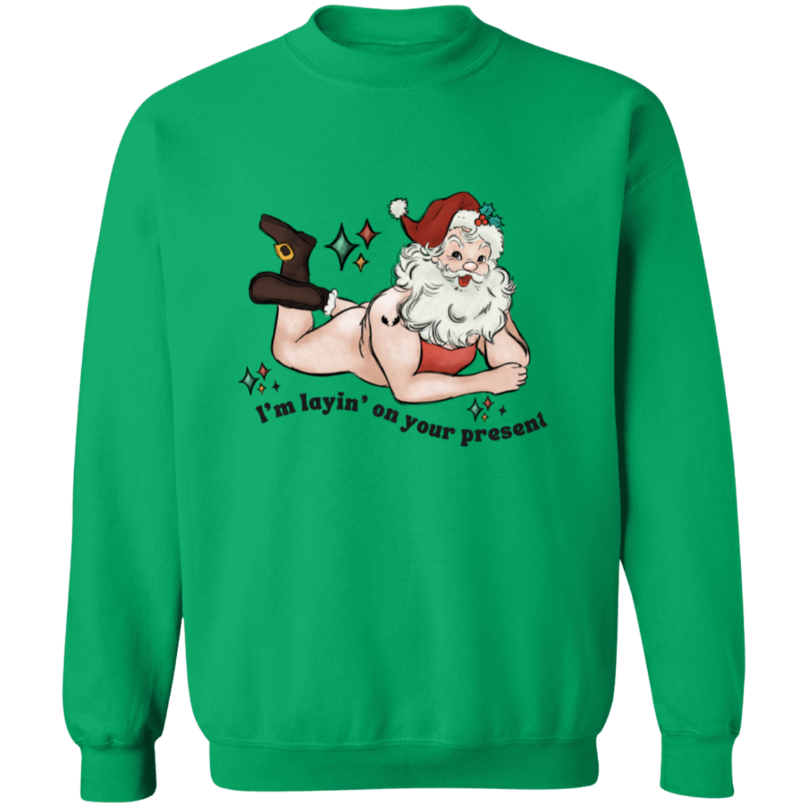 I'm laying on your | Crewneck Pullover Sweatshirt