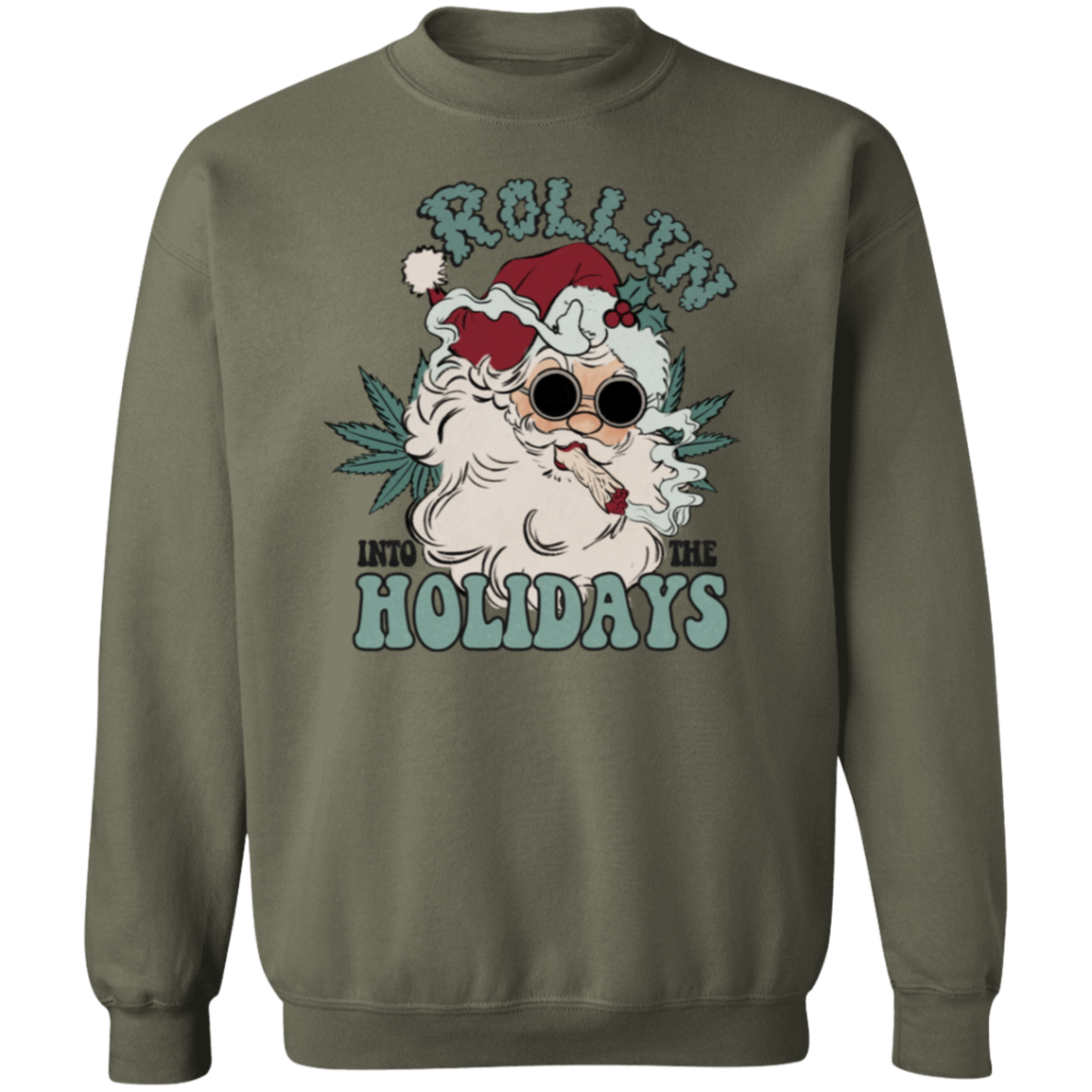 Rollin Holidays | Crewneck Pullover Sweatshirt