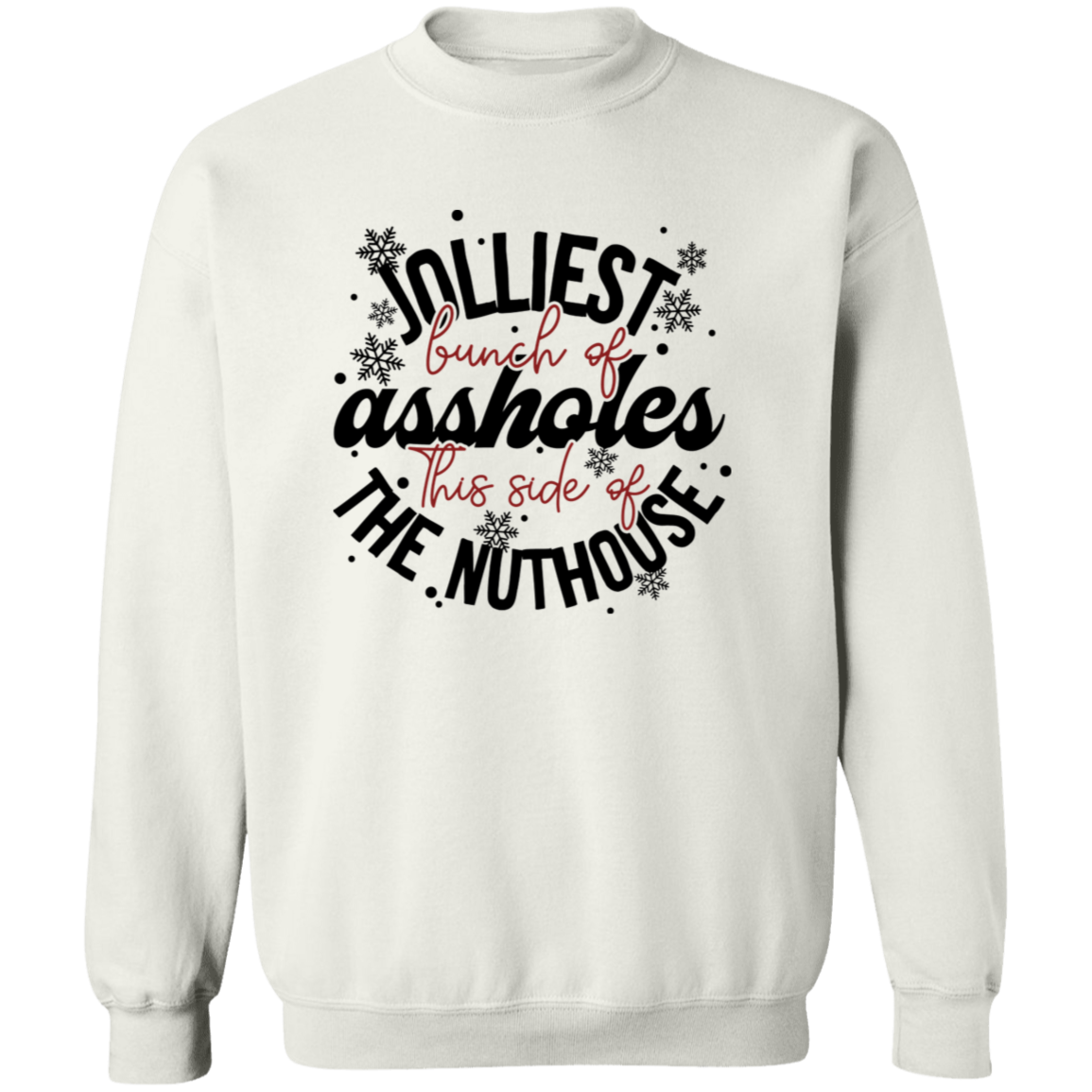 Jolliest |Crewneck Pullover Sweatshirt