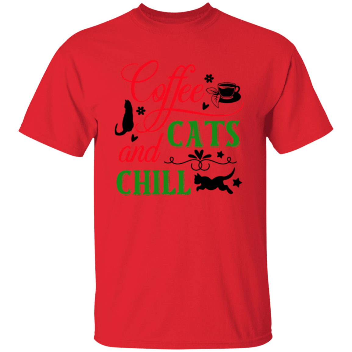 Coffee Cats & |5.3 oz. T-Shirt