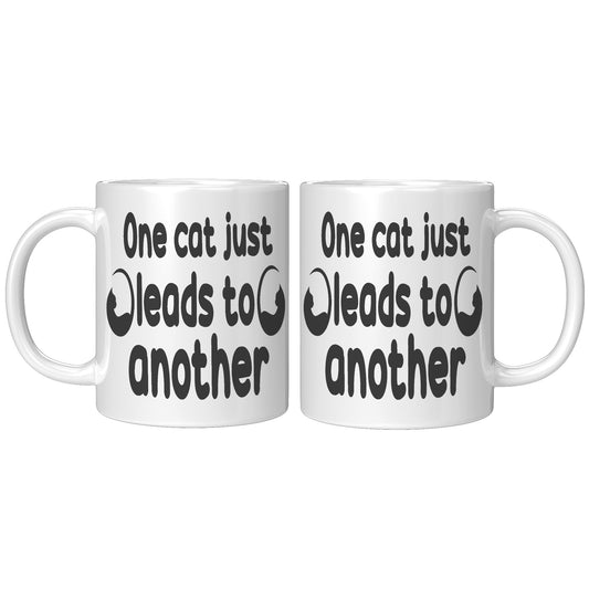 One cat just leads