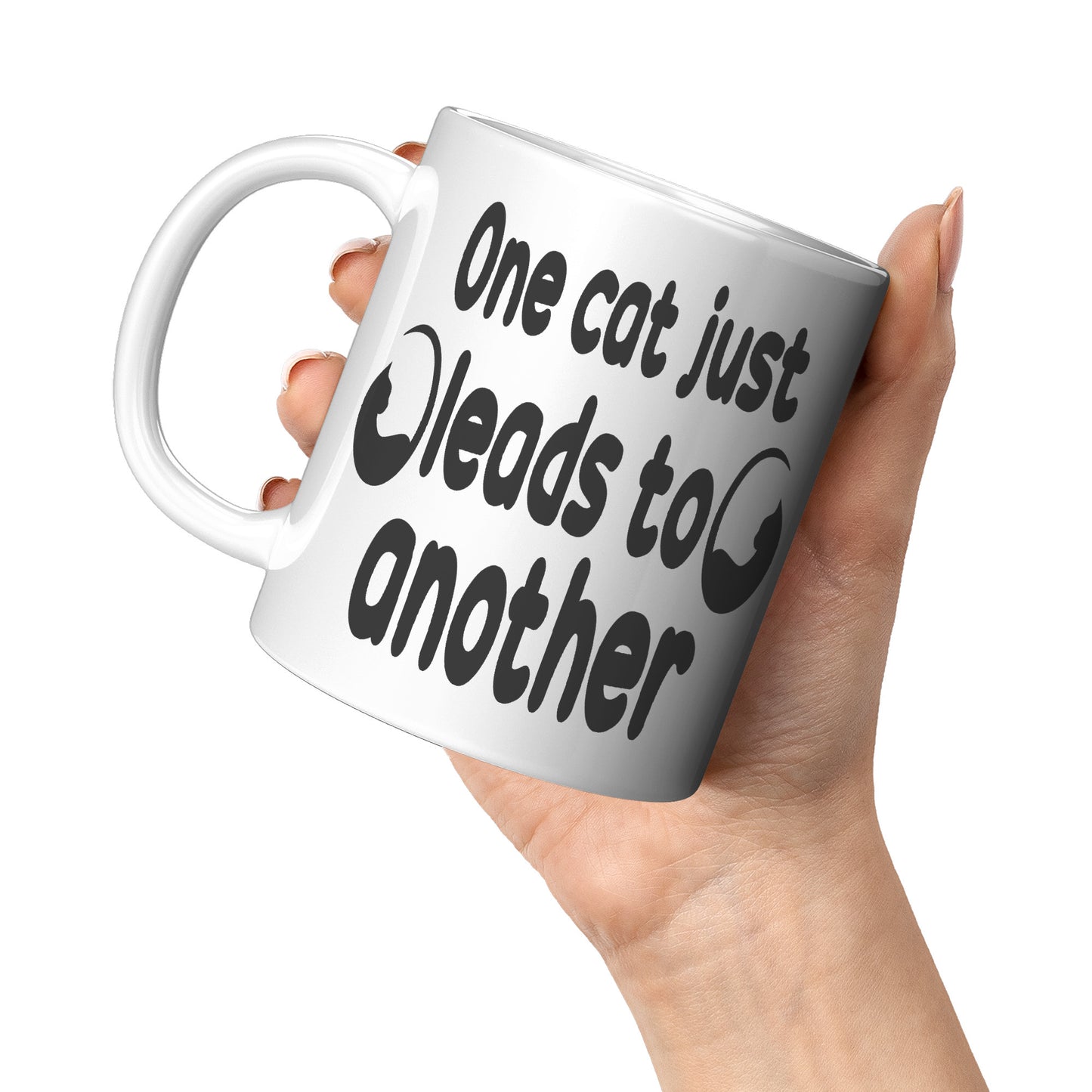 One cat just leads
