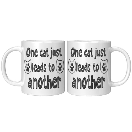 One cat leads