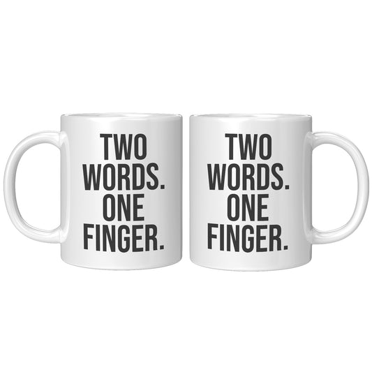 Two words one finger