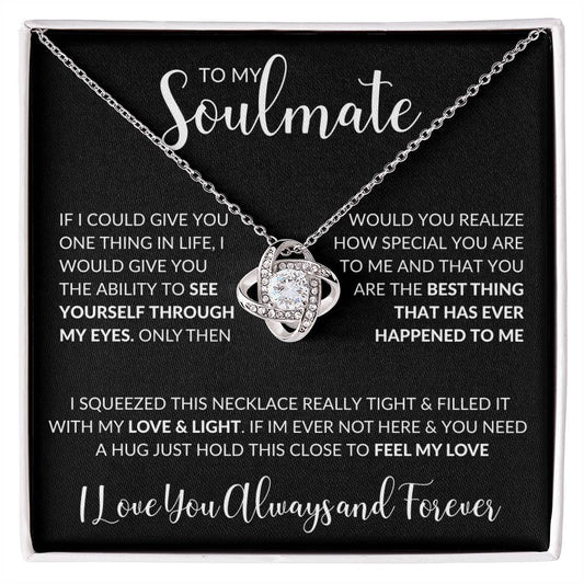 To My Soulmate | Love Knot Necklace