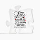 Our Love | Puzzle Acrylic -Black