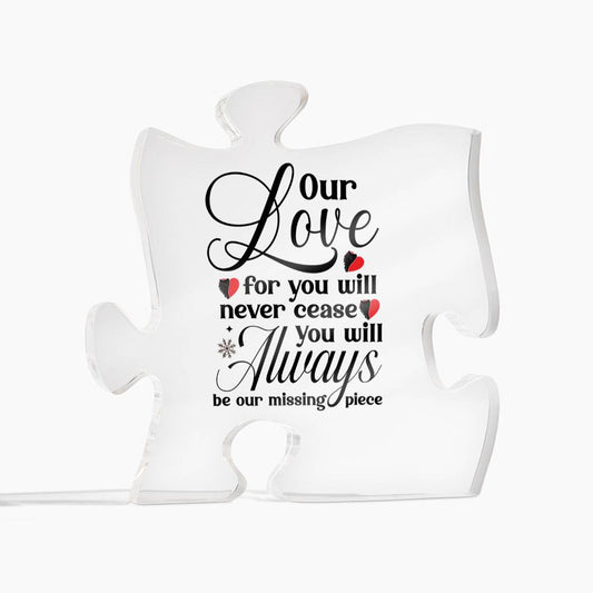 Our Love | Puzzle Acrylic -Black