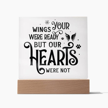 Your Wings Were Ready | Square Acrylic -Black