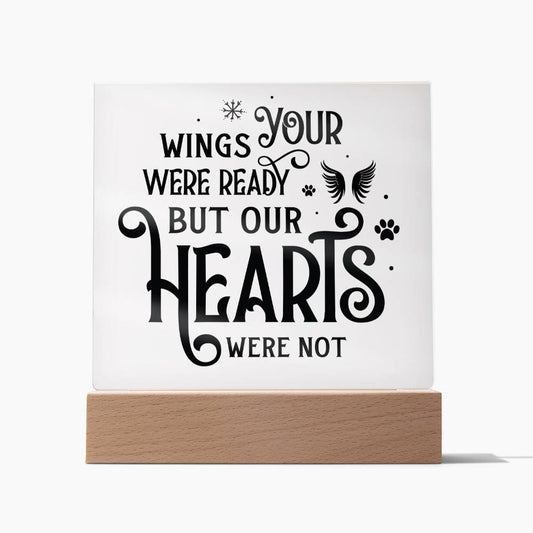 Your Wings Were Ready | Square Acrylic -Black