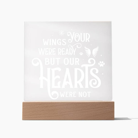 Your Wings Were Ready | Square Acrylic -White