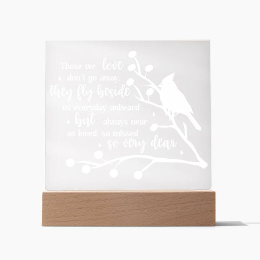 Those We Love | Square Acrylic -White