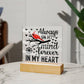 Always On My Mind | Square Acrylic -Black