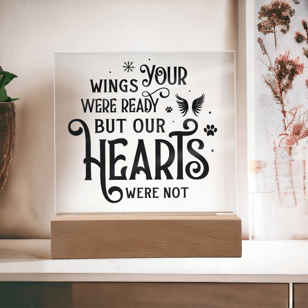 Your Wings Were Ready | Square Acrylic -Black