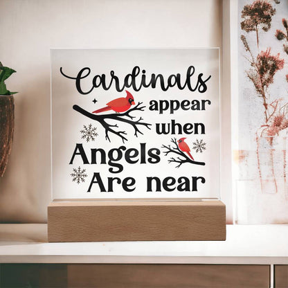 Cardinals Appear | Square Acrylic -Black
