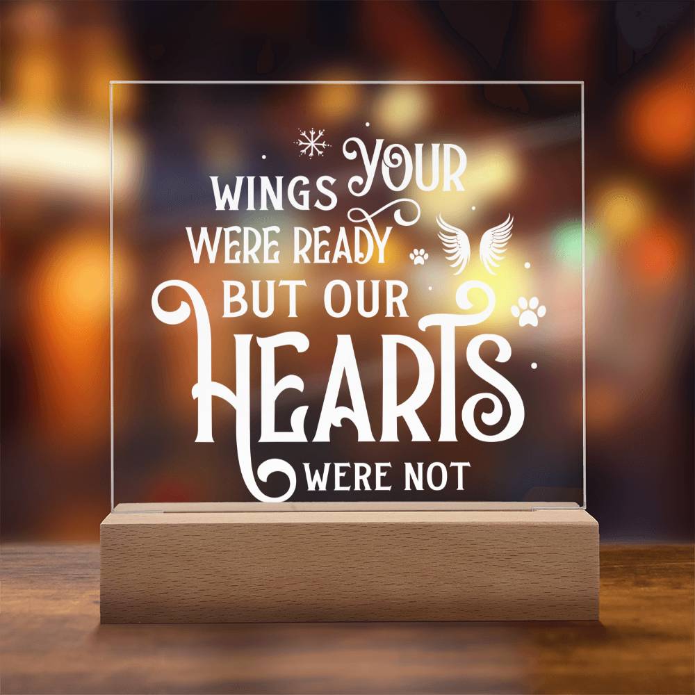 Your Wings Were Ready | Square Acrylic -White