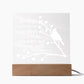 Goodbyes Are Not Forever | Square Acrylic -White