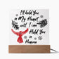 I'll Hold you in my Heart | Square Acrylic -Black