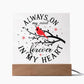 Always On My Mind | Square Acrylic -Black