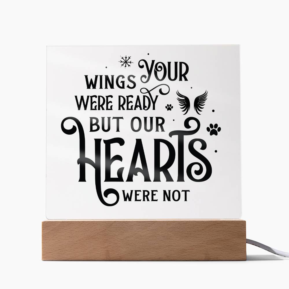 Your Wings Were Ready | Square Acrylic -Black