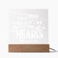 Your Wings Were Ready | Square Acrylic -White