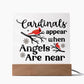 Cardinals Appear | Square Acrylic -Black