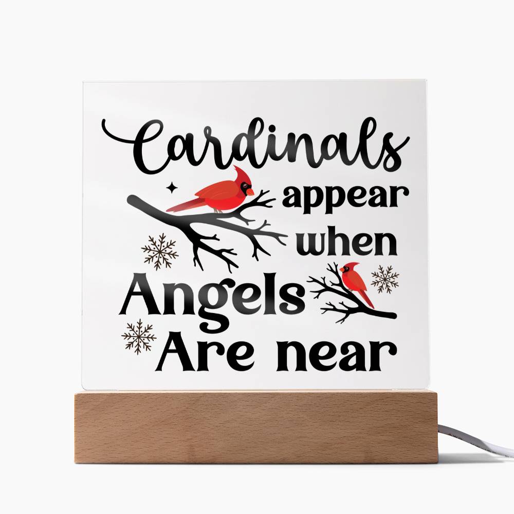 Cardinals Appear | Square Acrylic -Black