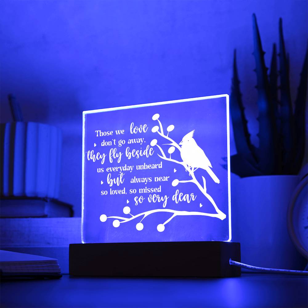 Those We Love | Square Acrylic -White
