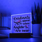 Cardinals Appear | Square Acrylic -Black