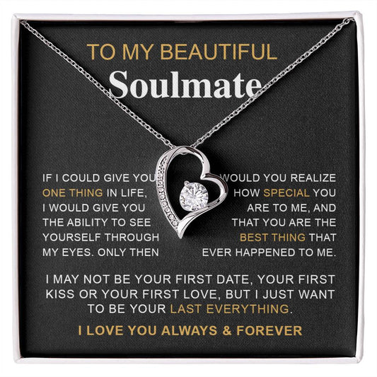 To My Beautiful Soulmate | Forever Love Necklace